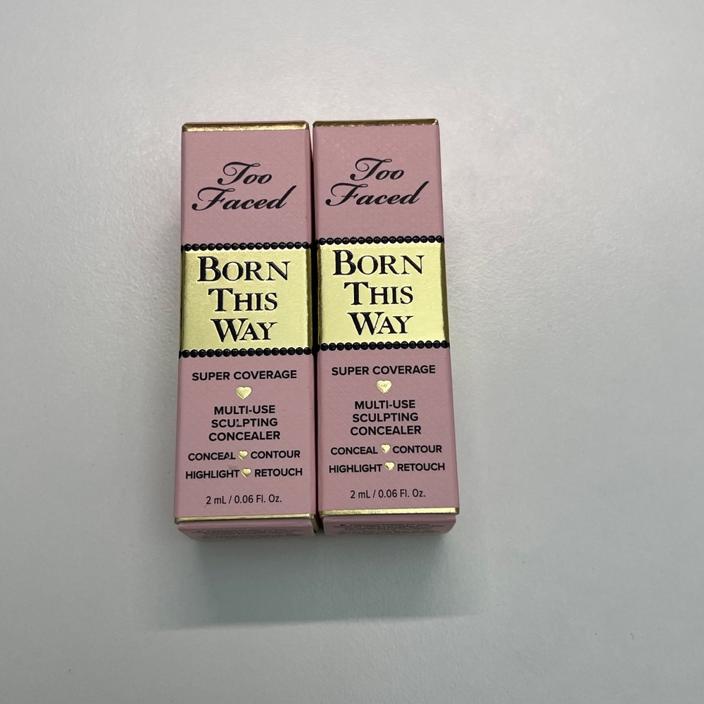 NEWx2 Too Faced Super Coverage Multi Use Sculpting Concealer Porcelain